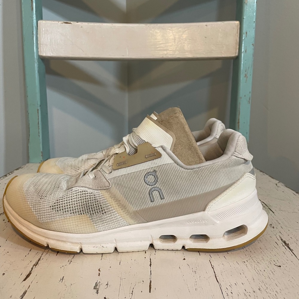 On Cloudrift White Sand Gum Women Size 6.5 Sneakers Shoes 87.98261 Running - Picture 5 of 9